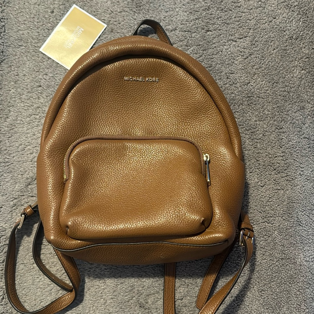 Michael kors mini backpack brown